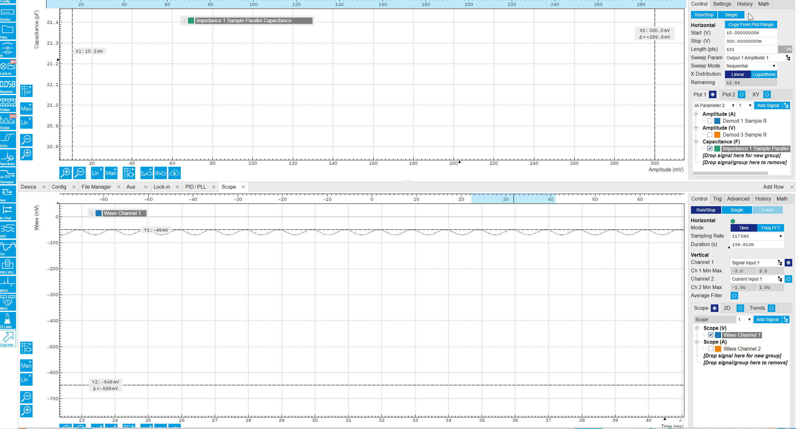 Setting Up Drive Level Capacitance Profiling Measurements